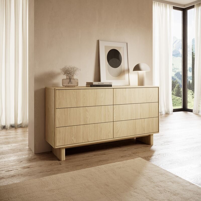Lähde lipasto 154x38x83 cm öljytty tammi
